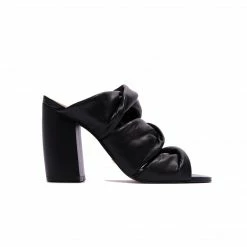 L'INTERVALLE WOMEN Suave Black Leather Mule