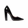 L'INTERVALLE Antonella Black Patent Croco