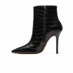 L'INTERVALLE Cathy Black Croco BOOTS