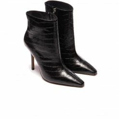 L'INTERVALLE Cathy Black Croco BOOTS