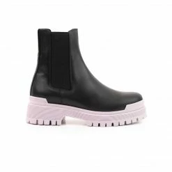 L'INTERVALLE Kirby Black Leather/Lilac Sole WOMEN