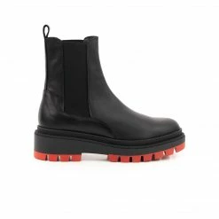 L'INTERVALLE Lucena Black Leather/Red Sole
