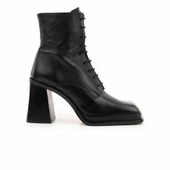 L'INTERVALLE Versailles Black Leather WOMEN