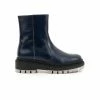 L'INTERVALLE Cabra Navy Leather/Grey Sole WOMEN