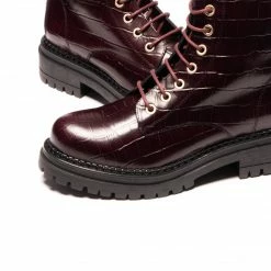 L'INTERVALLE Rambo Burgundy Croco