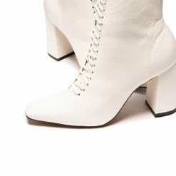 L'INTERVALLE Primrose White Leather WOMEN
