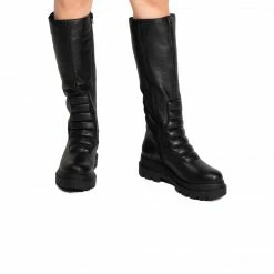 L'INTERVALLE Grinder Black Leather