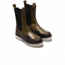 L'INTERVALLE WOMEN Storm Green Leather