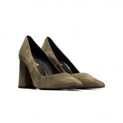 L'INTERVALLE Larial Olive Suede WOMEN
