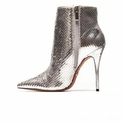 L'INTERVALLE Maringa Silver Metallic Snake WOMEN