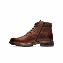 L'INTERVALLE MEN Trail Burgundy Leather