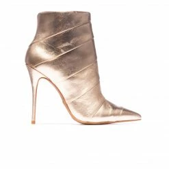 L'INTERVALLE WOMEN Adriana Light Gold Metallic Leather