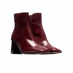 L'INTERVALLE Rosabel Burgundy Leather WOMEN