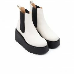 L'INTERVALLE Chicago Off White Leather WOMEN