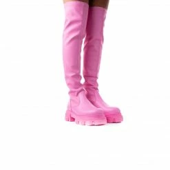 L'INTERVALLE WOMEN Tilburg Dark Pink Stretch Leather