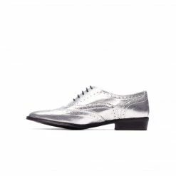 L'INTERVALLE WOMEN Ellen Silver Metallic Leather