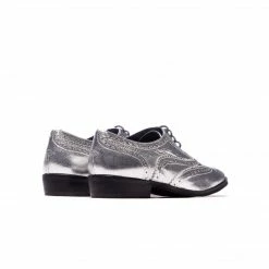 L'INTERVALLE WOMEN Ellen Silver Metallic Leather