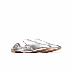 L'INTERVALLE WOMEN Tulip Silver Metallic Leather