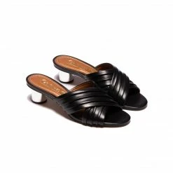 L'INTERVALLE Dulcia Black Leather WOMEN