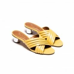 L'INTERVALLE WOMEN Dulcia Yellow Leather