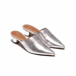 L'INTERVALLE WOMEN Sunflower Silver Crack Leather