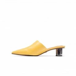 L'INTERVALLE WOMEN Sunflower Yellow Leather