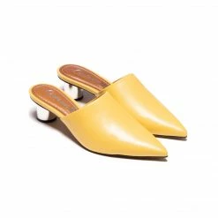 L'INTERVALLE WOMEN Sunflower Yellow Leather