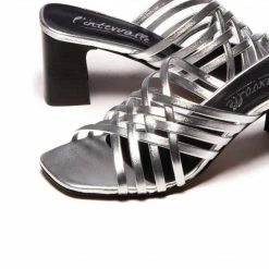 L'INTERVALLE WOMEN Melania Silver Leather