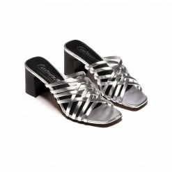 L'INTERVALLE WOMEN Melania Silver Leather