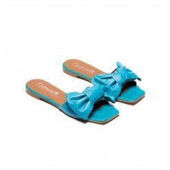 L'INTERVALLE WOMEN Ourania Turquoise Leather
