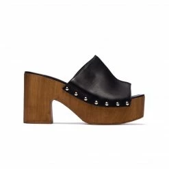 L'INTERVALLE Despina Black Leather WOMEN