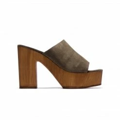 L'INTERVALLE Elissa Khaki Suede WOMEN