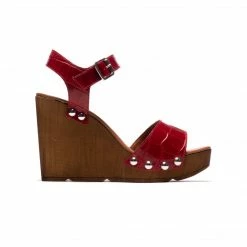 L'INTERVALLE WOMEN Glykeria Bordeaux Croco