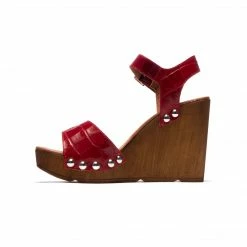 L'INTERVALLE WOMEN Glykeria Bordeaux Croco