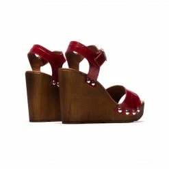 L'INTERVALLE WOMEN Glykeria Bordeaux Croco