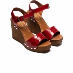 L'INTERVALLE WOMEN Glykeria Bordeaux Croco