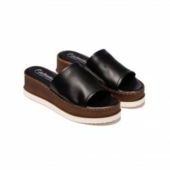 L'INTERVALLE Cefalu Black Leather WOMEN