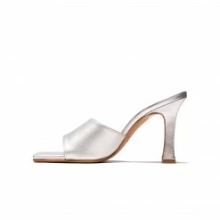 L'INTERVALLE Neta Silver Metallic Leather WOMEN