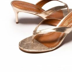 L'INTERVALLE Jolene Crack Gold Leather WOMEN