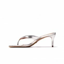 L'INTERVALLE Jolene Crack Silver Leather WOMEN