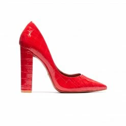 L'INTERVALLE Antonella Red Patent Croco WOMEN