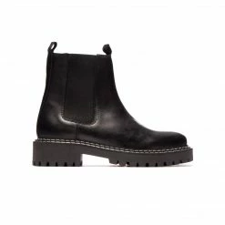 L'INTERVALLE Mansfield Black Leather WOMEN