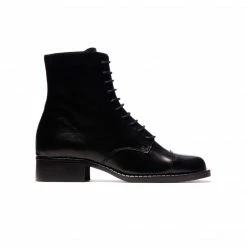 L'INTERVALLE Antibes Black Leather WOMEN