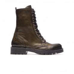 L'INTERVALLE WOMEN Lisse Khaki Leather