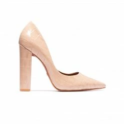 L'INTERVALLE WOMEN Antonella Nude Patent Croco