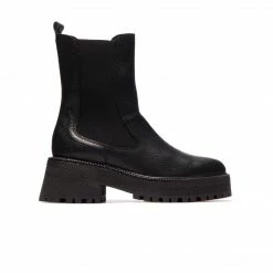 L'INTERVALLE WOMEN Pavia Black Tumble Leather