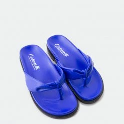 L'INTERVALLE Aminta Royal Blue Leather