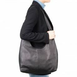 L'INTERVALLE WOMEN Agard Black Leather