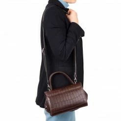 L'INTERVALLE WOMEN Mage Brown Matt Croco