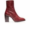 L'INTERVALLE Cadiz Burgundy Leather BOOTS